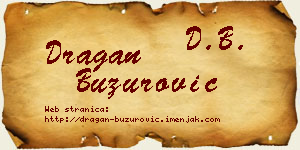 Dragan Buzurović vizit kartica